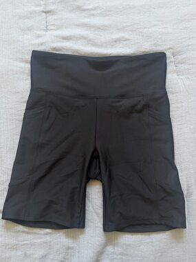 High-Waist Black Performance Women’s Shorts